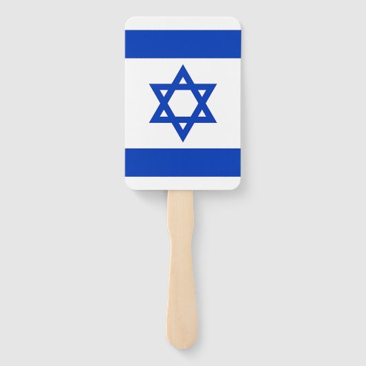 Set des Handlüfters mit israelischer Flagge Fächer (Rückseite)