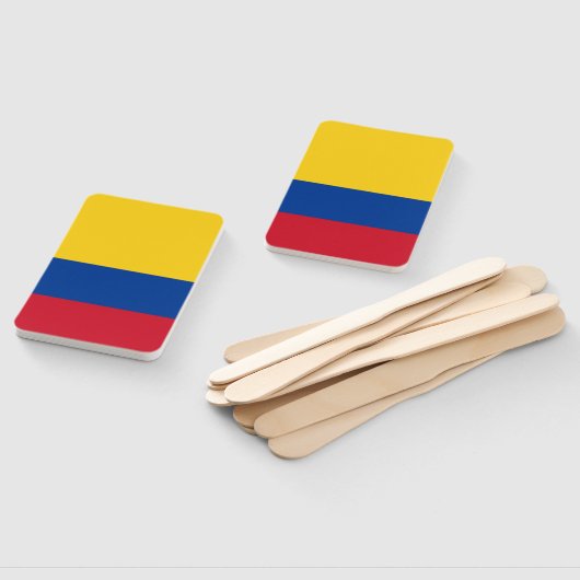 Set des Handlüfters mit kolumbianischer Flagge Fächer (Non-assembled)