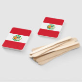 Set des Handlüfters mit Peru-Flagge Fächer (Non-assembled)