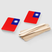 Set des Handlüfters mit taiwanesischer Flagge Fächer (Non-assembled)