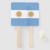 Set des Handventilators mit argentinischer Flagge Fächer (Vorne und Hinten)