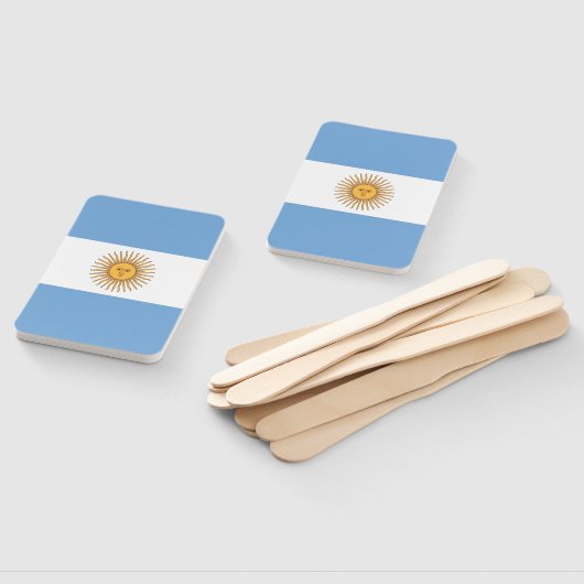 Set des Handventilators mit argentinischer Flagge Fächer (Non-assembled)