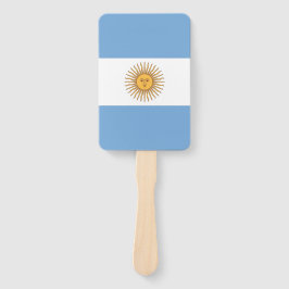Set des Handventilators mit argentinischer Flagge Fächer
