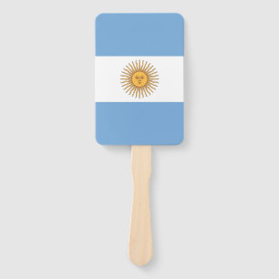 Set des Handventilators mit argentinischer Flagge Fächer