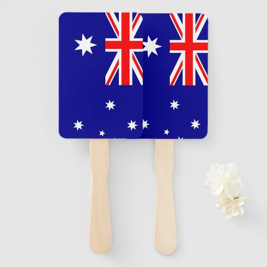 Set des Handventilators mit australischer Flagge Fächer (Vorne und Hinten)