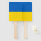Set des Handventilators mit der Flagge der Ukraine Fächer (Vorne und Hinten)