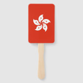 Set des Handventilators mit der Flagge Hongkongs Fächer (Rückseite)