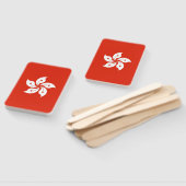 Set des Handventilators mit der Flagge Hongkongs Fächer (Non-assembled)