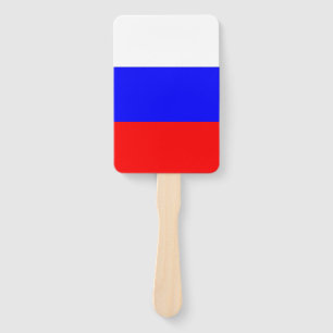 Set des Handventilators mit der russischen Flagge Fächer
