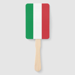 Set des Handventilators mit italienischer Flagge Fächer