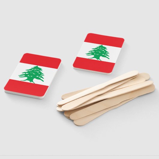 Set des Handventilators mit libanesischer Flagge Fächer (Non-assembled)