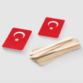 Set des Handventilators mit türkischer Flagge Fächer (Non-assembled)