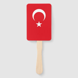 Set des Handventilators mit türkischer Flagge Fächer