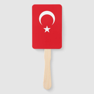Set des Handventilators mit türkischer Flagge Fächer