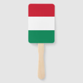 Set des Handventilators mit ungarischer Flagge Fächer (Rückseite)