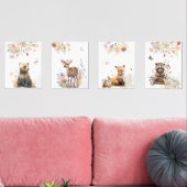 Set des Kinderzimmers "Woodland Animal Portret" (Wohnzimmer)