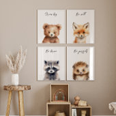 Set des Kinderzimmers "Woodland Animal Portret"