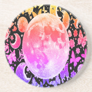 Set des kosmischen Moon-Phase-Untersetzer Getränkeuntersetzer