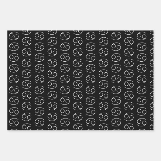 Set des Krebswrapping Paper Sheet Geschenkpapier Set (Vorderseite 2)