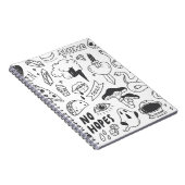 Set des niedlichen Graffiti-Doodles Notizblock (Rechte Seite)