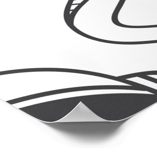 Set des niedlichen Graffiti-Doodles Poster (Ecke)