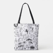 Set des niedlichen Graffiti-Doodles Tasche (Rückseite)