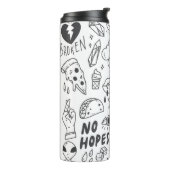 Set des niedlichen Graffiti-Doodles Thermosbecher (Nach links gedreht)