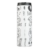 Set des niedlichen Graffiti-Doodles Thermosbecher (Rückseite)