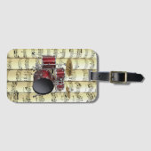 Set des Trommelmusikpersonals ~ Gepäckanhänger (Vorderseite (Horizontal))