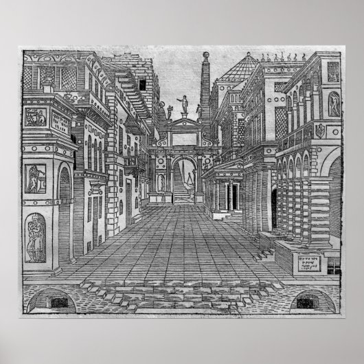 Set-Design für eine tragische Szene Poster (Vorne)