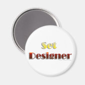 Set-Designer (nur Text) Magnet (Vorderseite/Rückseite)