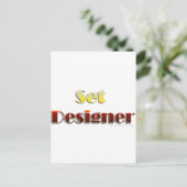 Set-Designer (nur Text) Postkarte (Stehend Vorderseite)