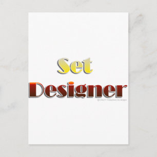 Set-Designer (nur Text) Postkarte