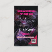 Set die Trend-Kosmetik-Geschäfts-Karte Visitenkarte (Rückseite)