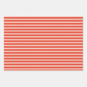 Set-DOTS, SANTA, RED STRIPES Geschenkpapier Set (Vorderseite 2)