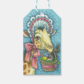Set "EASTER BONNET GIRAFFE GIFT" Geschenkanhänger (Vorderseite)