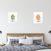 Set Eichenbaum mit grünen Blätter und Fallfolien (Schlafzimmer)