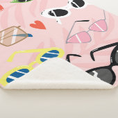 Set einer trendigen Sonnenbrille im Cartoon-Stil Sherpadecke (3/4)