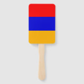 Set eines Handfächers mit armenischer Flagge Fächer (Rückseite)