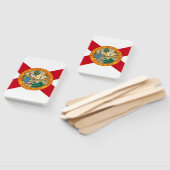 Set eines Handfächers mit der Flagge Floridas, USA Fächer (Non-assembled)