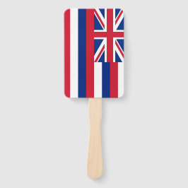 Set eines Handfächers mit der Flagge von Hawaii, U Fächer