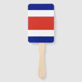 Set eines Handfans mit der Flagge Costa Ricas Fächer (Vorderseite)