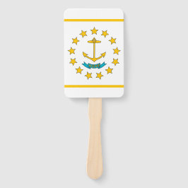 Set eines Handfans mit der Flagge von Rhode Island Fächer