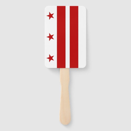 Set eines Handfans mit Flagge von Washington DC, U Fächer (Rückseite)