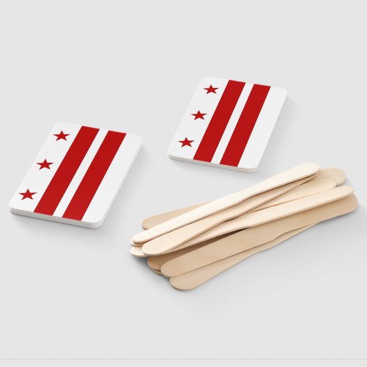 Set eines Handfans mit Flagge von Washington DC, U Fächer (Non-assembled)
