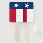 Set eines Handlüfters mit der Flagge von Texas, US Fächer (Vorne und Hinten)