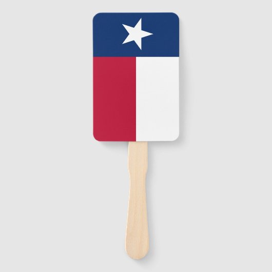 Set eines Handlüfters mit der Flagge von Texas, US Fächer (Vorderseite)