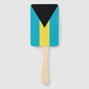 Set eines Handlüfters mit Flagge von Bahamas Fächer