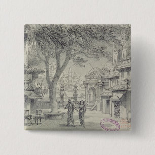 Set-Entwurf für Tat II der Oper 'Lakme Button