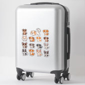 Set entzückender Hunde Aufkleber (Koffer)